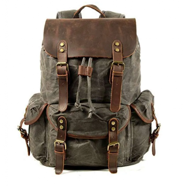 Tas Rucksack dengan Desain Vintage